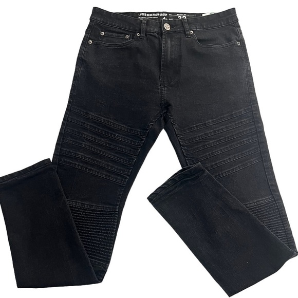 Lifted Research Group Men's Black Skinny Fit Jeans Size 32 - Picture 1 of 10